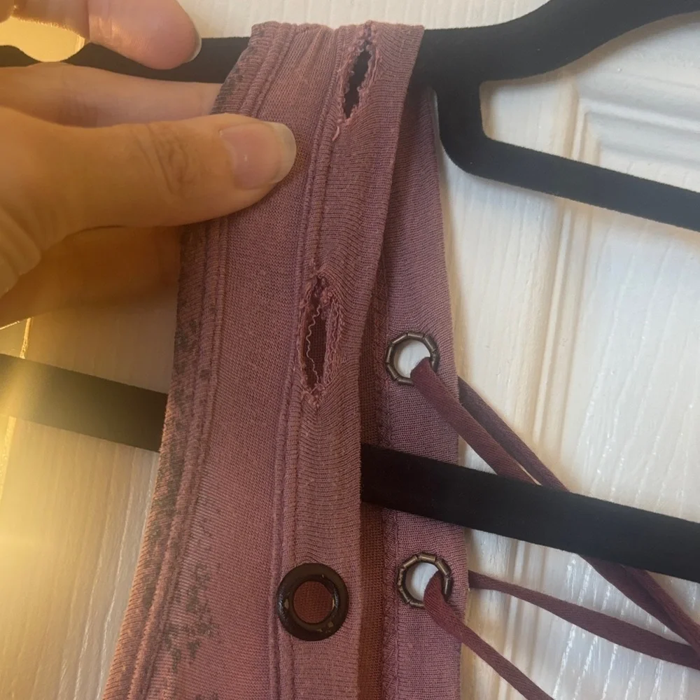 Salvage Cold Shoulder Mini Dress in Mauve - Picture 16 of 16